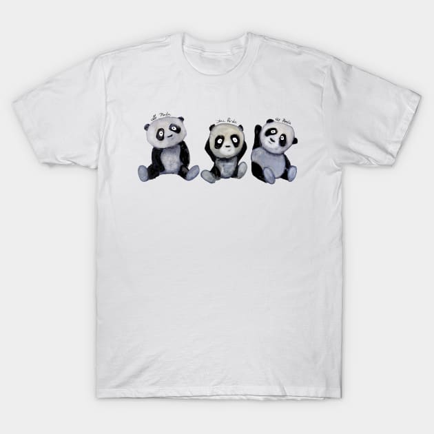 Tree Pandas T-Shirt by msmart